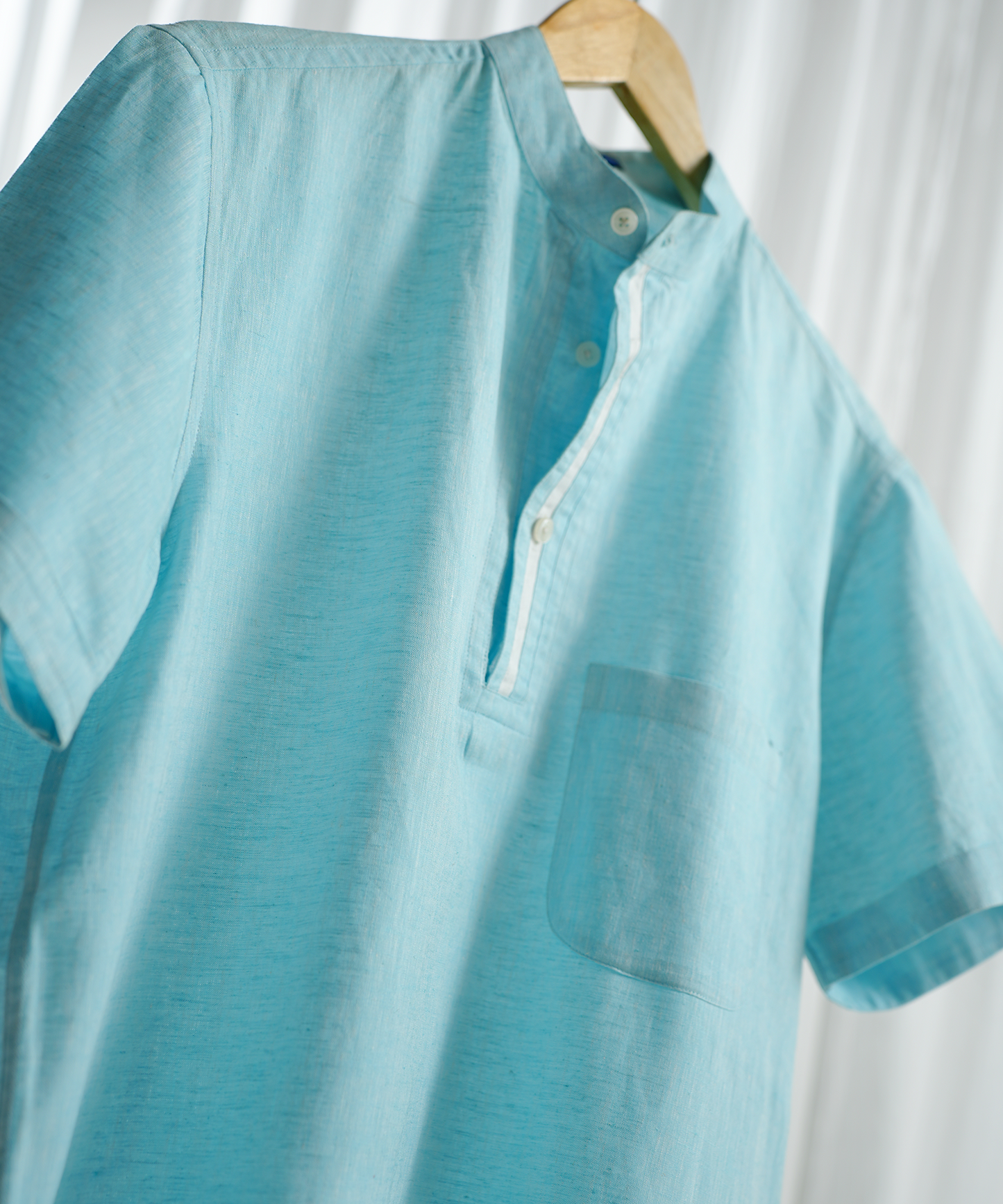 Classic Aqua Linen