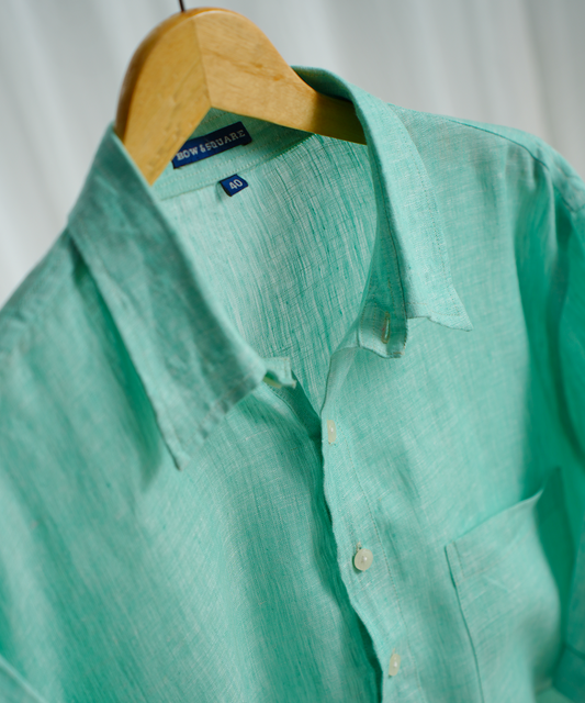Classic Ocean Green Linen