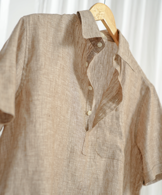 Classic Sand Beige Linen