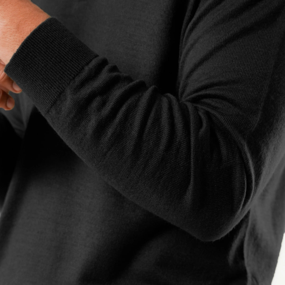 Autumn Pullover Shirt - Full Sleeves - Black