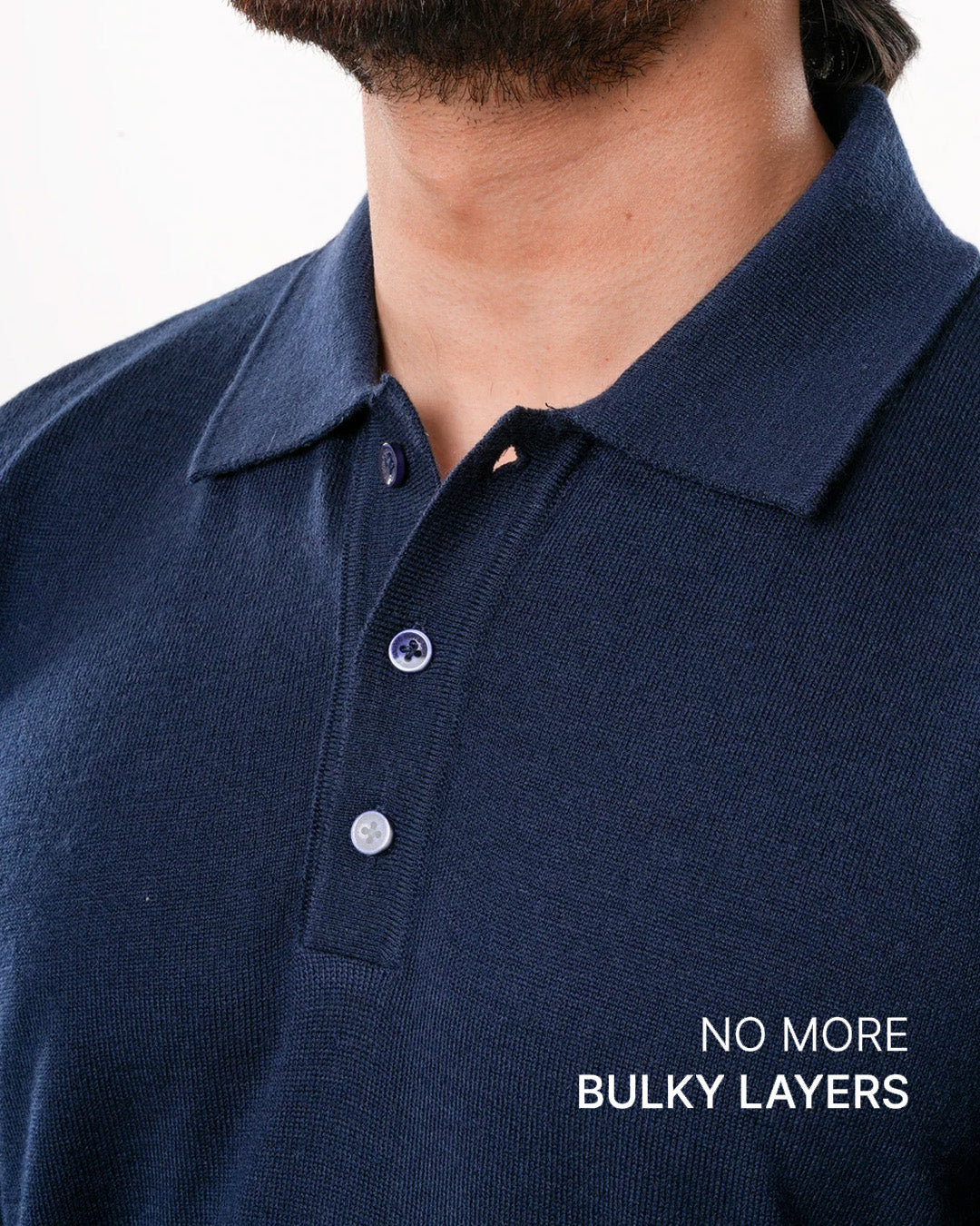 Autumn Pullover Shirt - Full Sleeves - Navy Blue