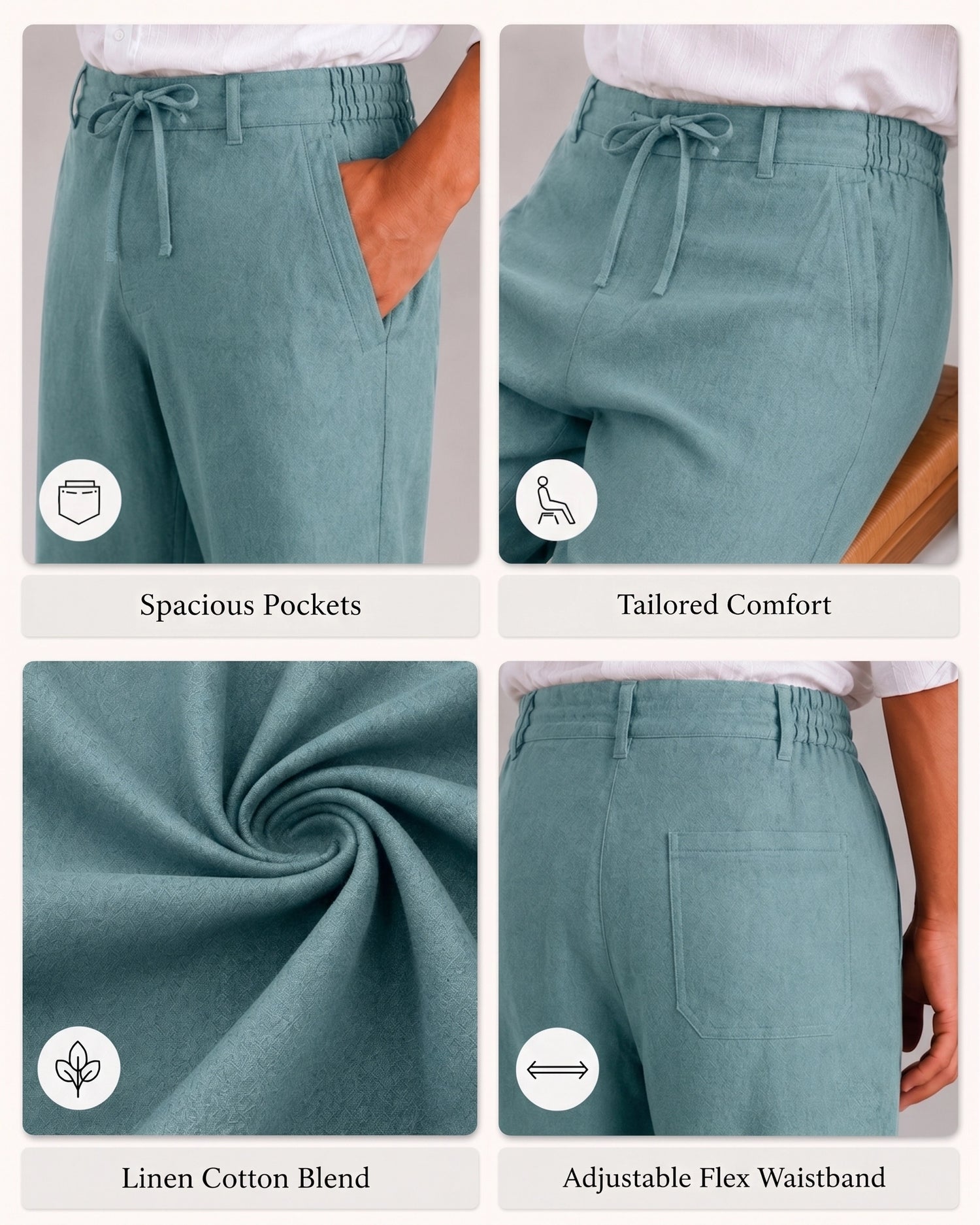 Turquoise Pants