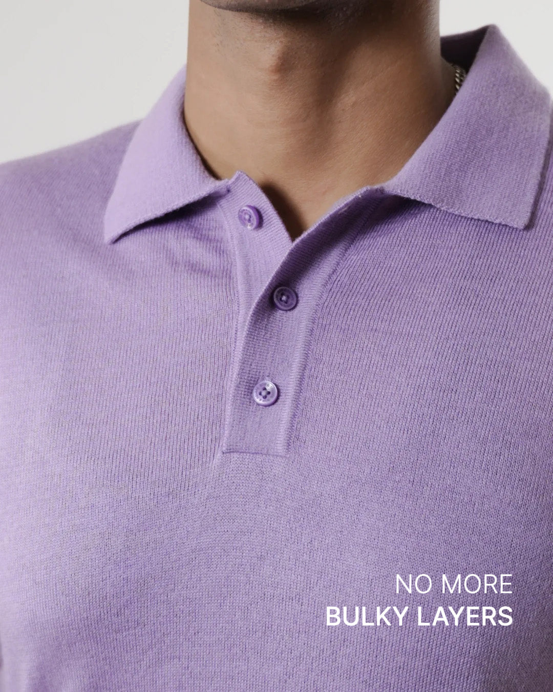 Autumn Pullover Shirt - Full Sleeves - Light Purple
