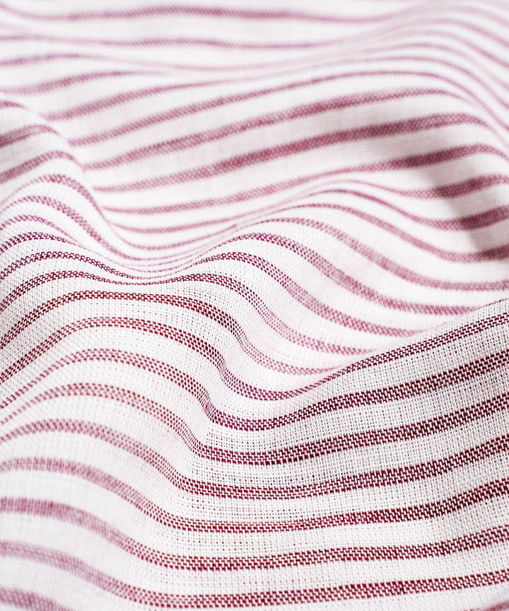 Ivory Carmin Striped Cotton Linen Shirt