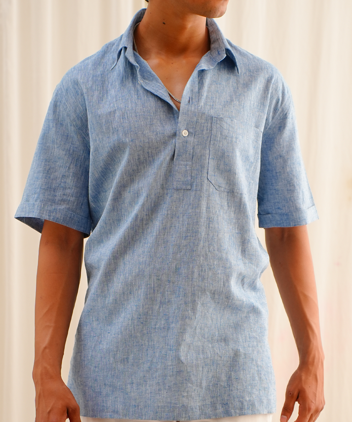 Classic Carolina Blue Linen
