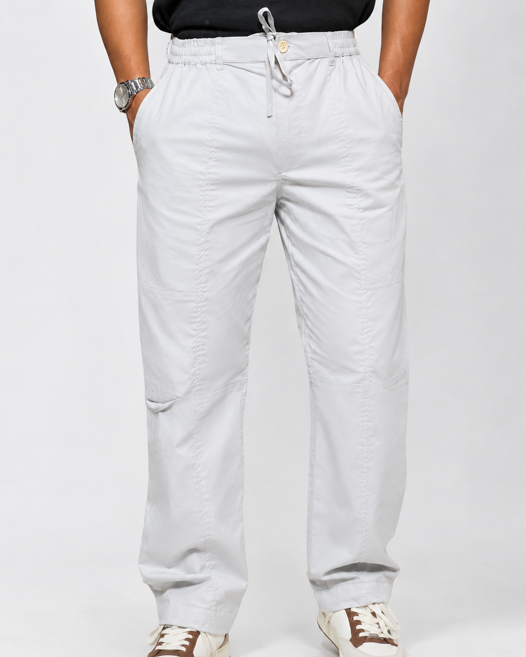 CHINOS X PYJAMAS -Grey 100% Cotton