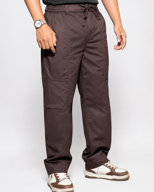 CHINOS X PYJAMAS - Brown 100% Cotton