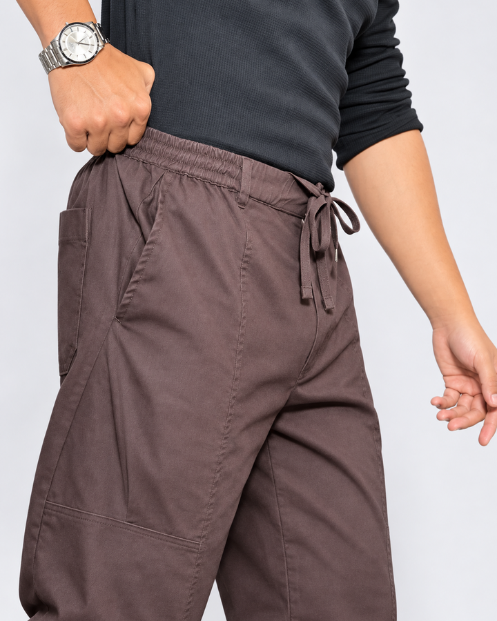 CHINOS X PYJAMAS - Brown 100% Cotton