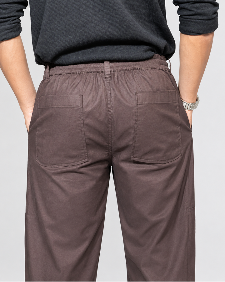 CHINOS X PYJAMAS - Brown 100% Cotton