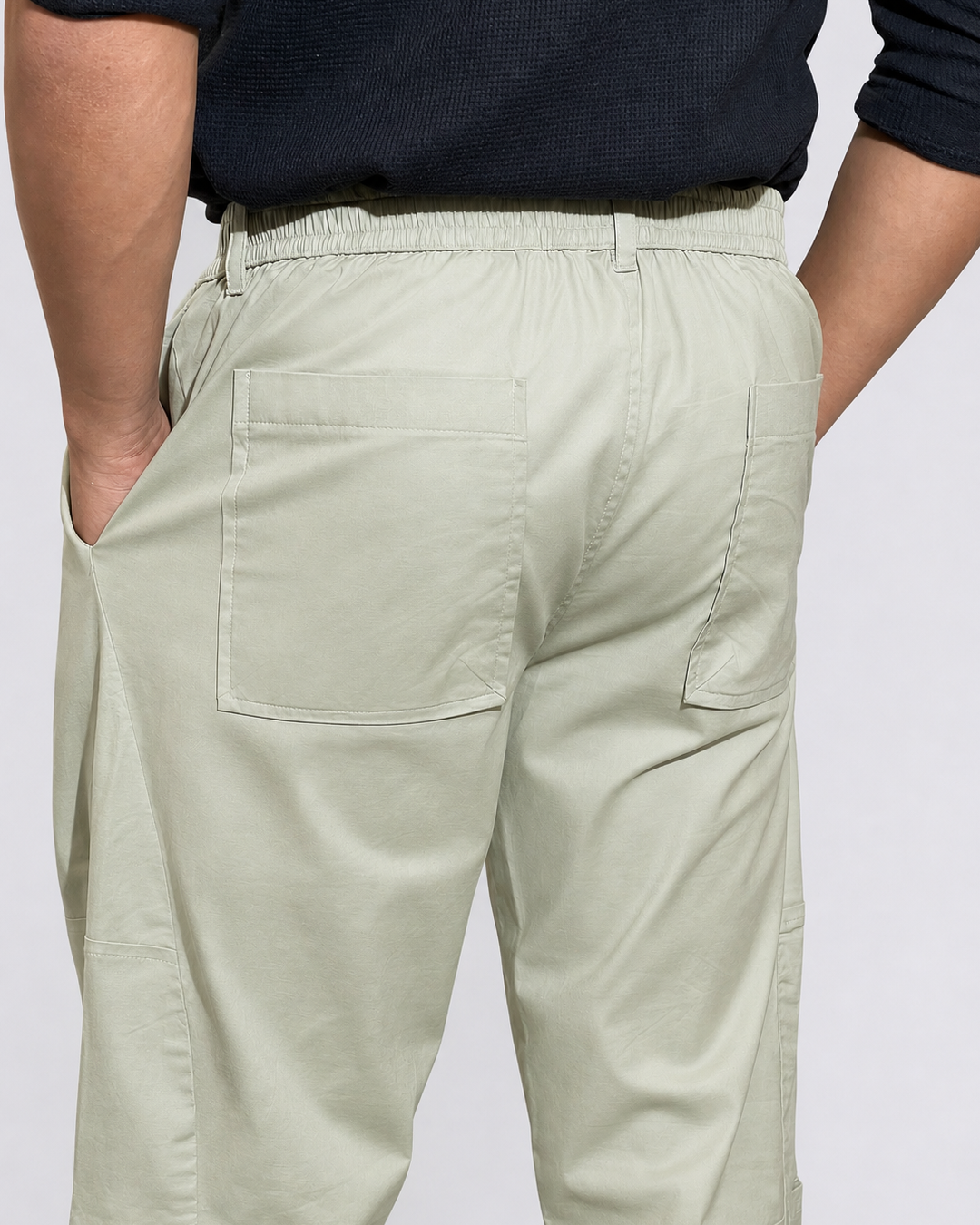 CHINOS X PYJAMAS - Pistachio 100% Cotton