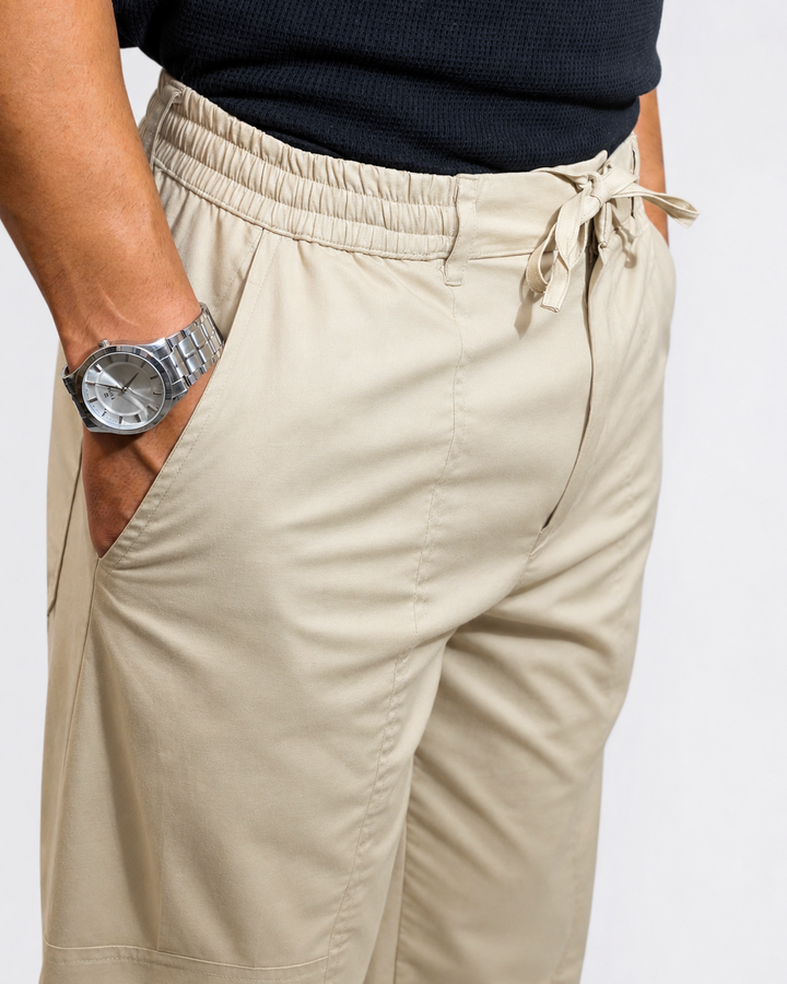 CHINOS X PYJAMAS - Khaki 100% Cotton