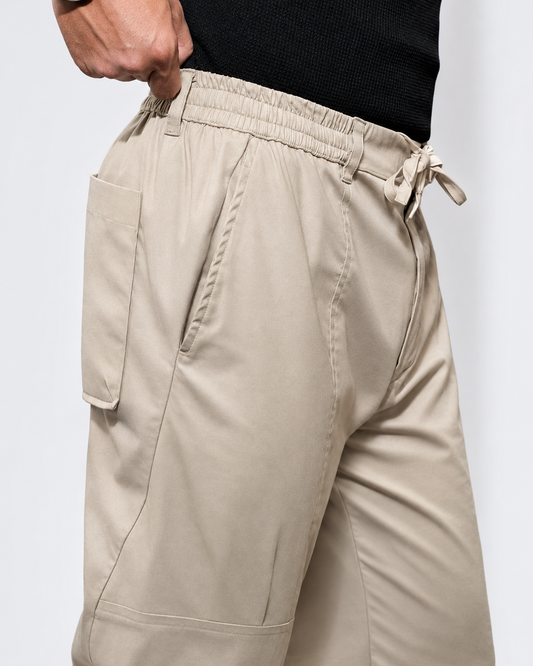 CHINOS X PYJAMAS - Khaki 100% Cotton