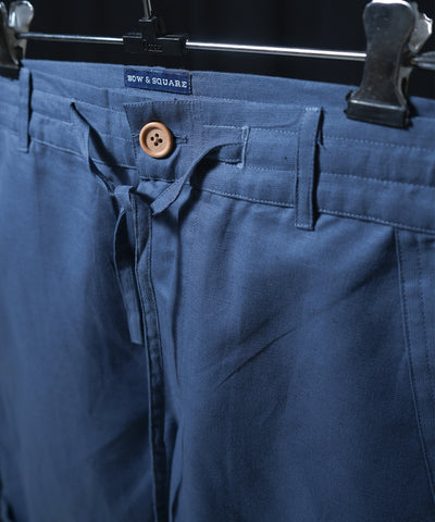 Azure Cotton Linen Shorts