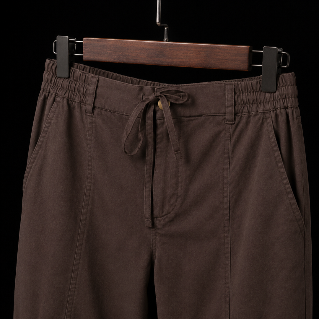 CHINOS X PYJAMAS - Brown 100% Cotton