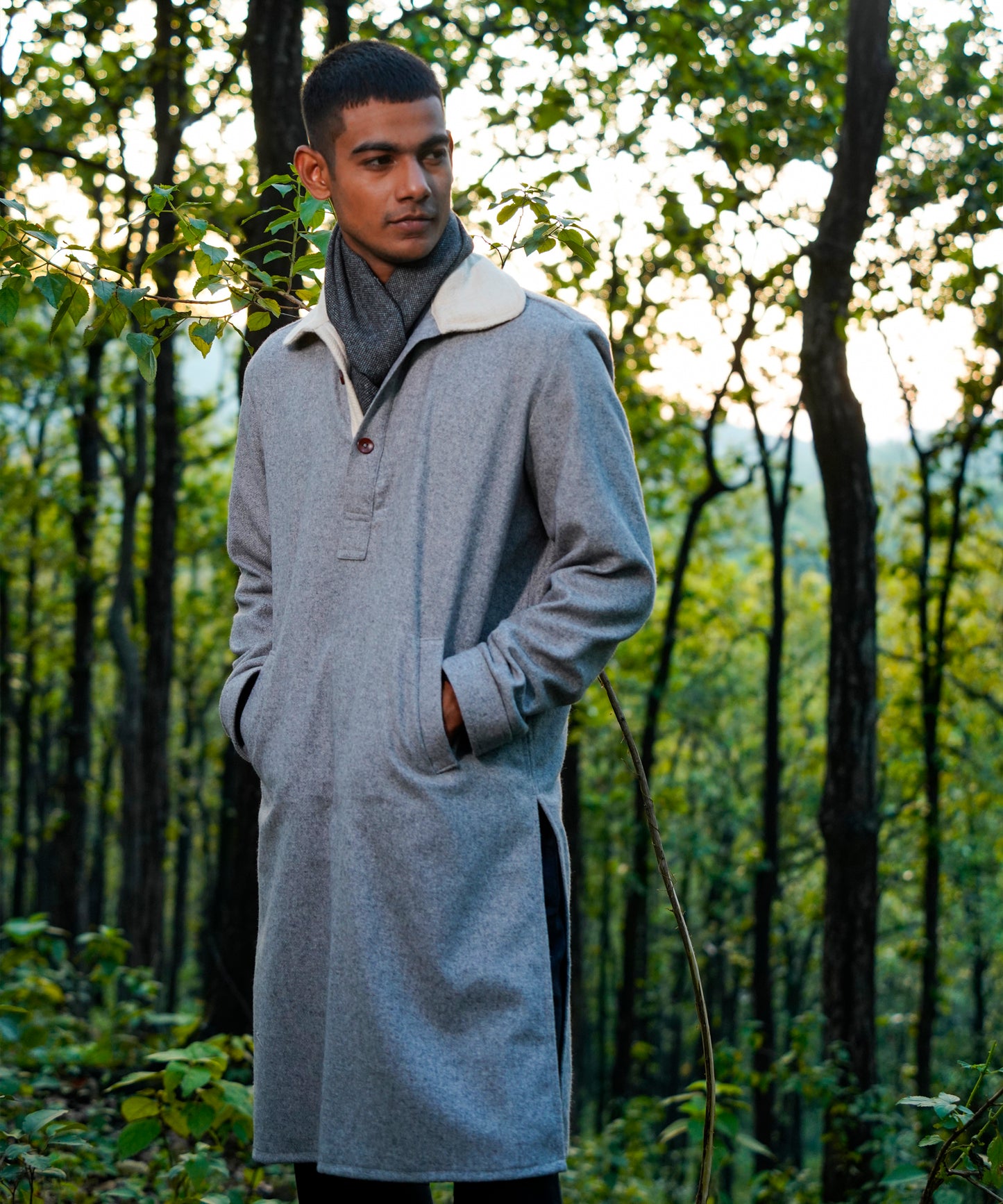 Flint Grey Woollen Phirens