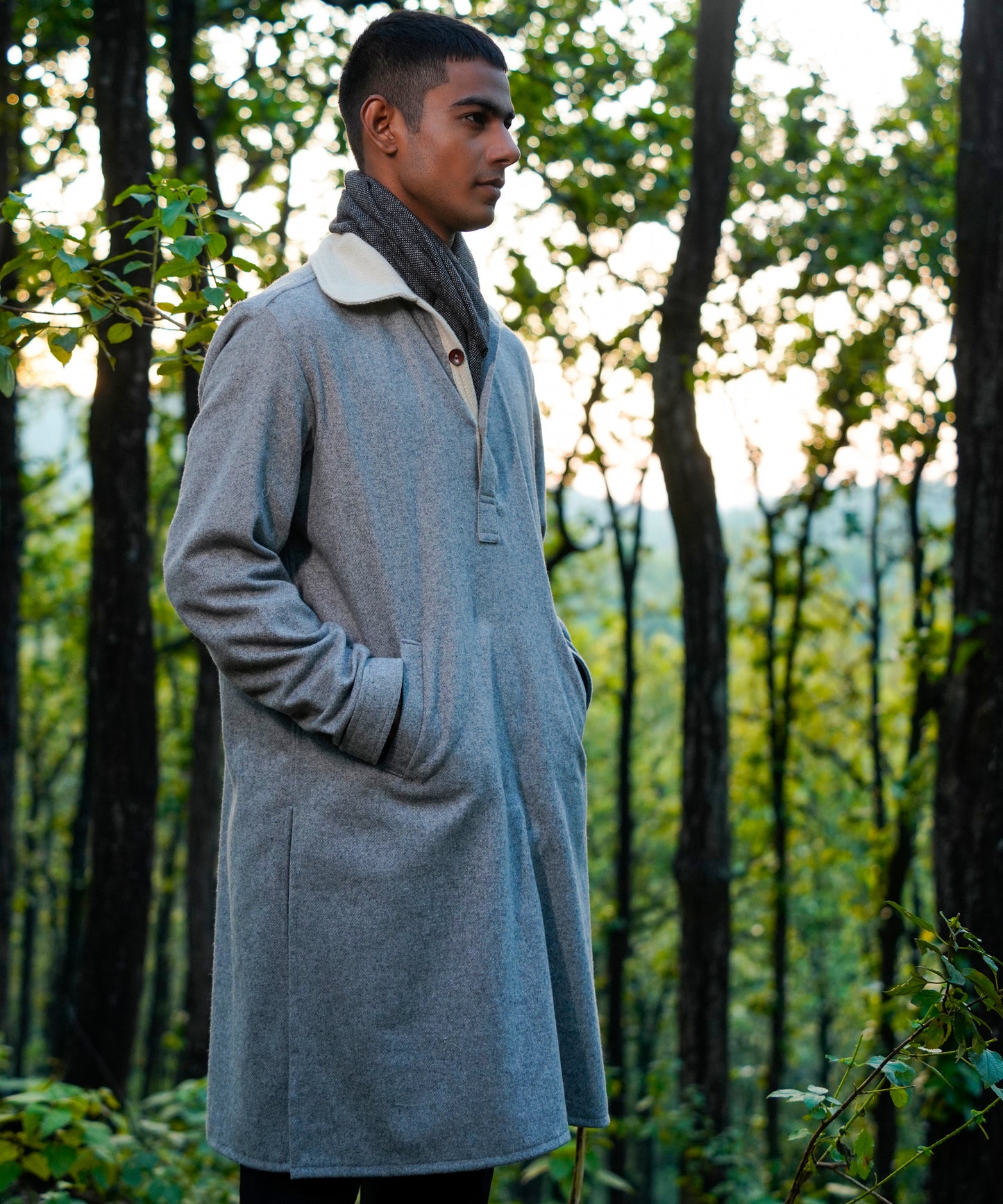 Flint Grey Woollen Phirens