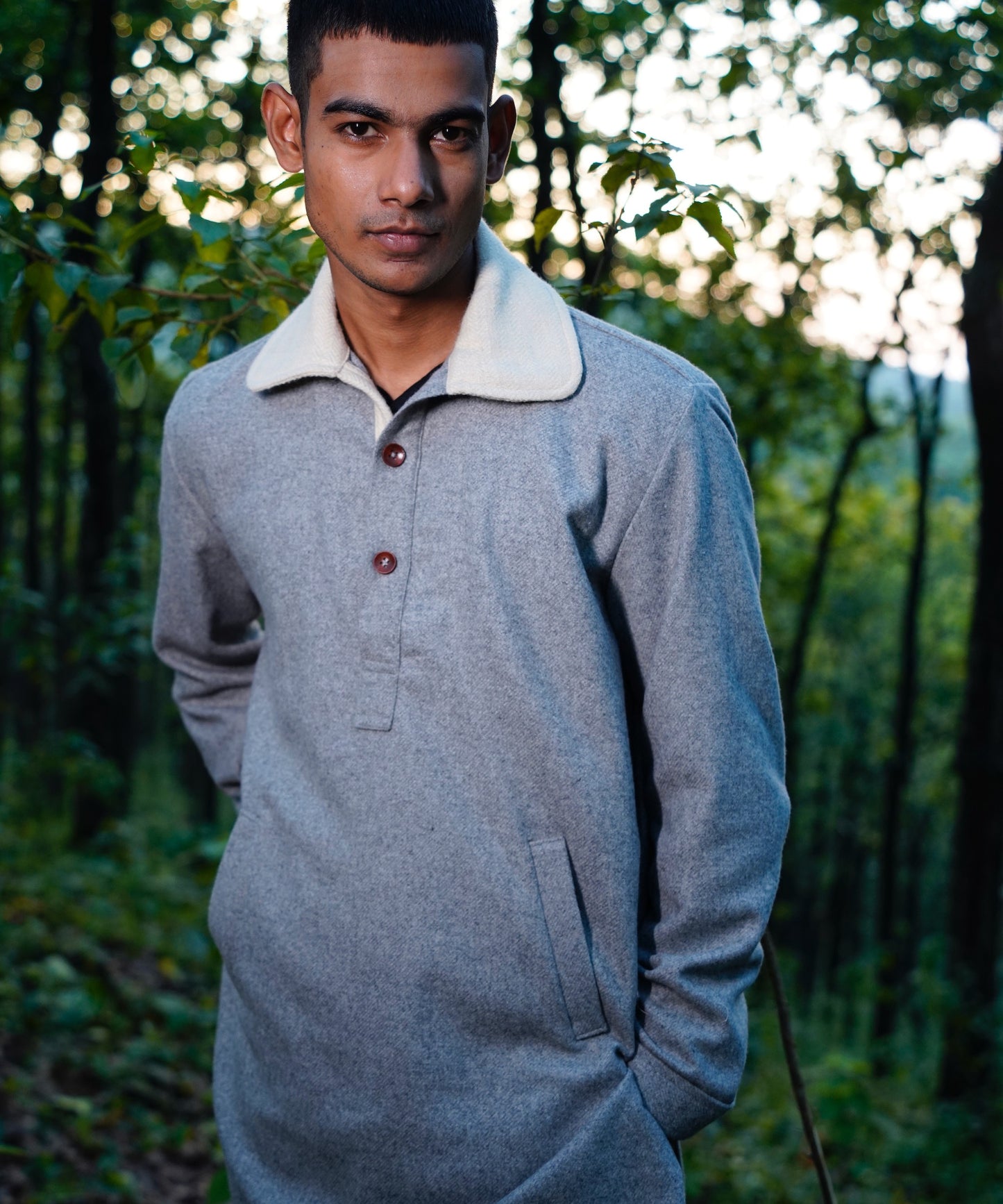 Flint Grey Woollen Phirens