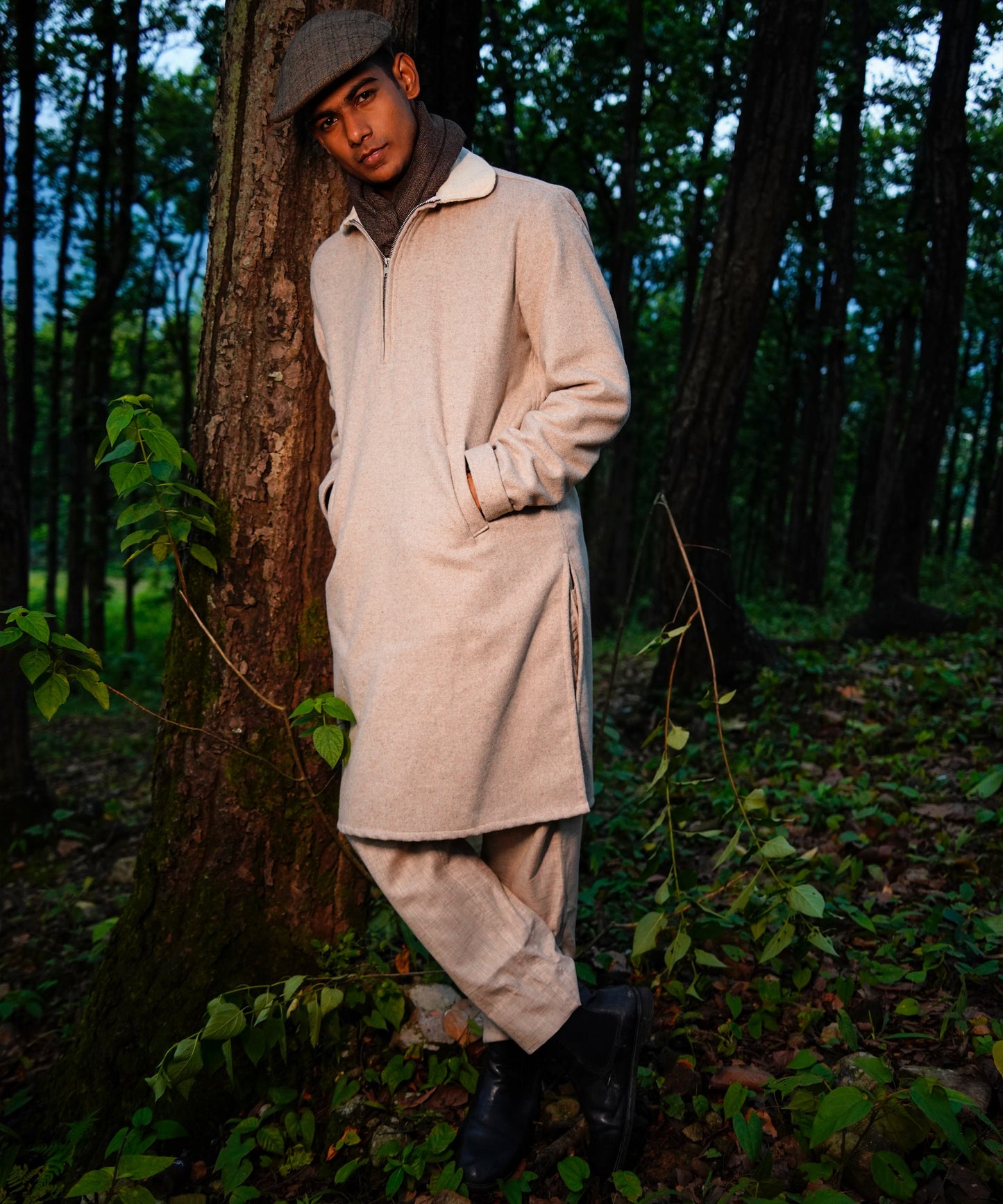 Sand Beige Woollen Phirens