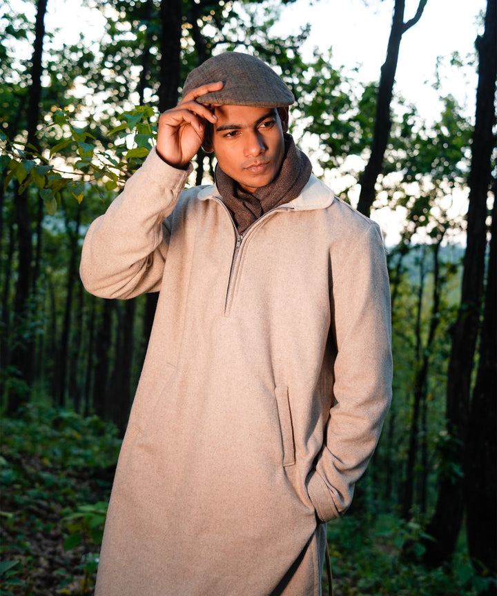 Sand Beige Woollen Phirens