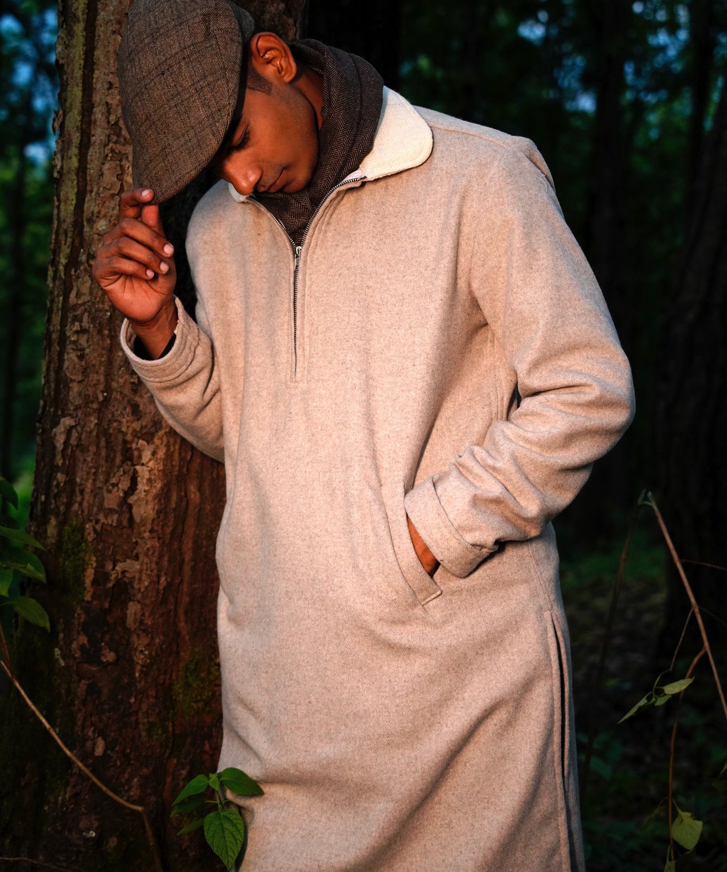 Sand Beige Woollen Phirens