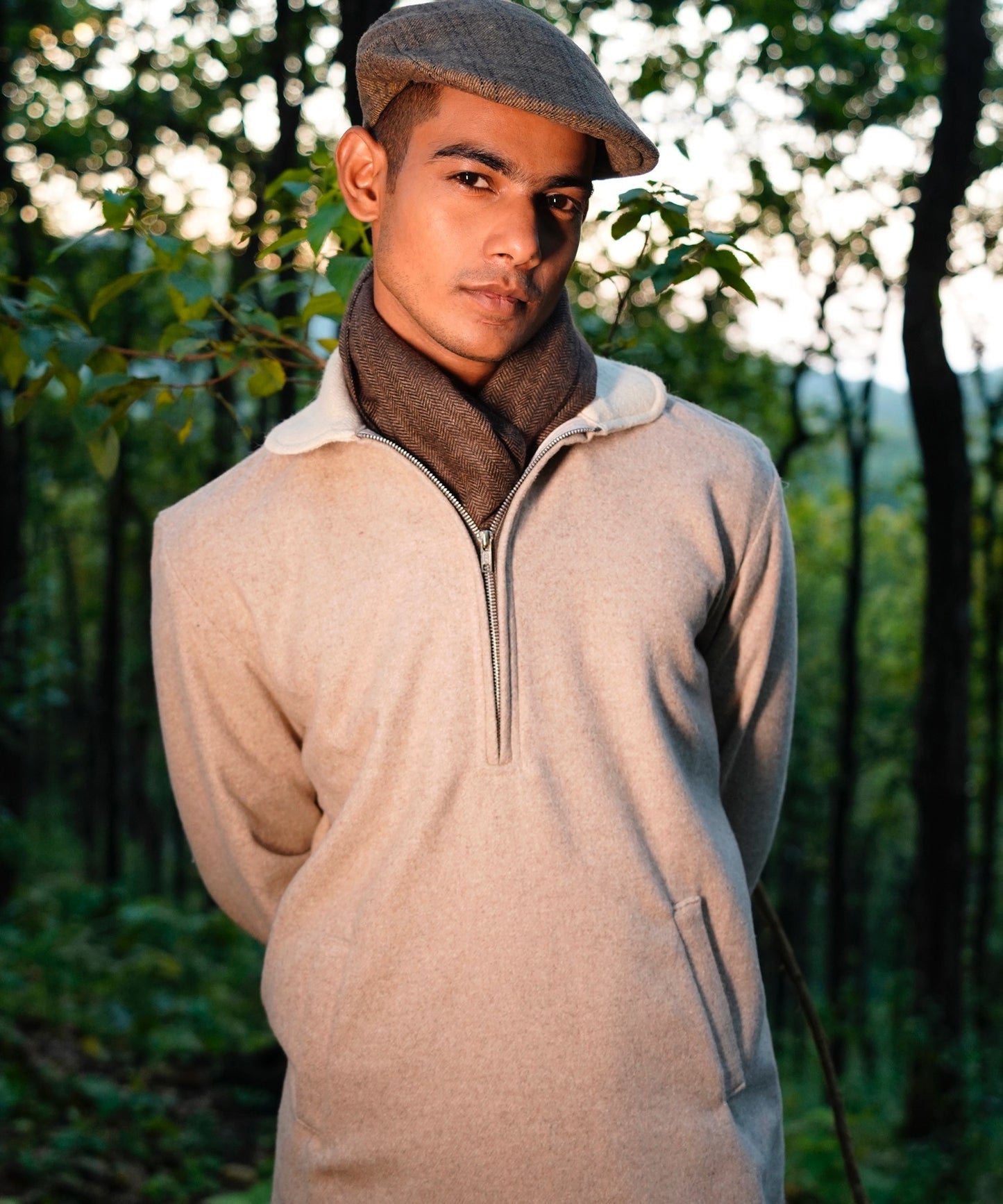 Sand Beige Woollen Phirens