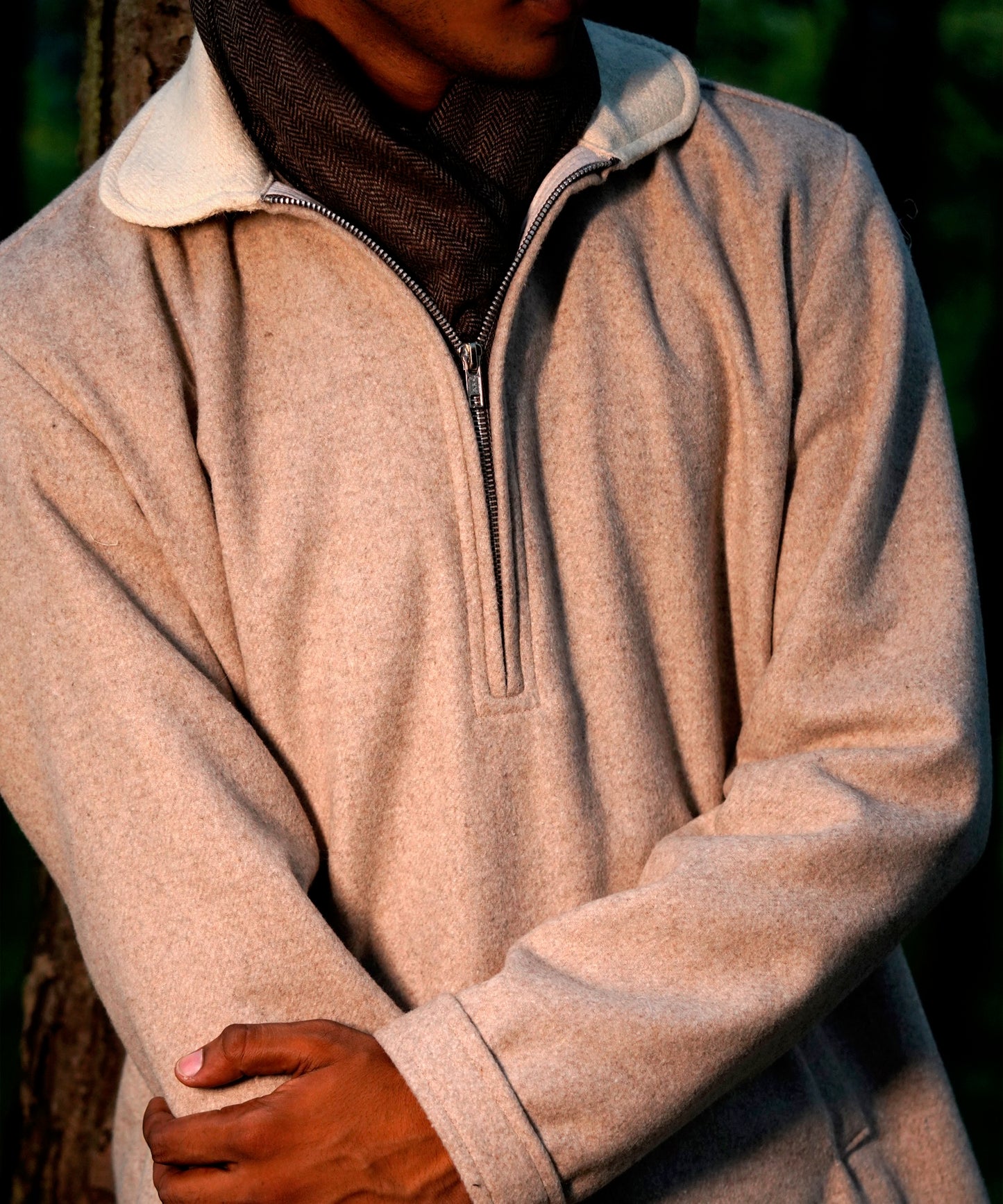 Sand Beige Woollen Phirens