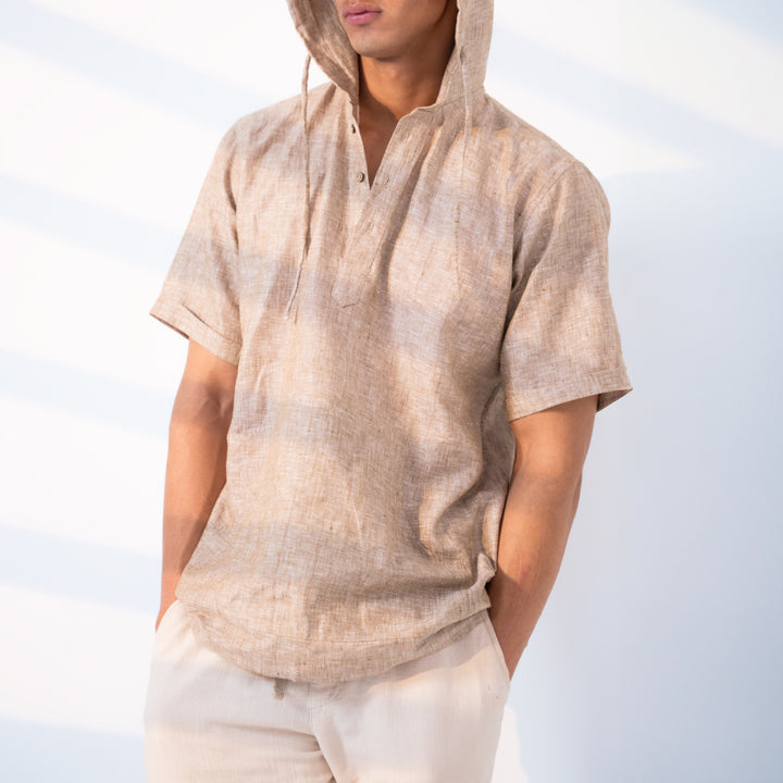 Summer Popover Hoodie - Sand Beige