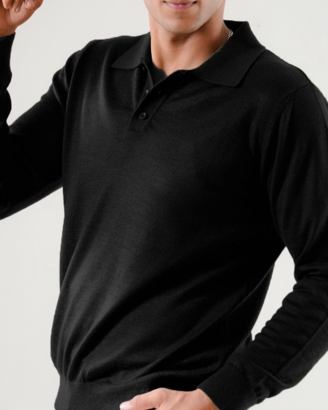 Autumn Pullover Shirt - Full Sleeves - Black