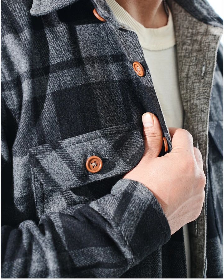 Shirt X Jacket-  Black