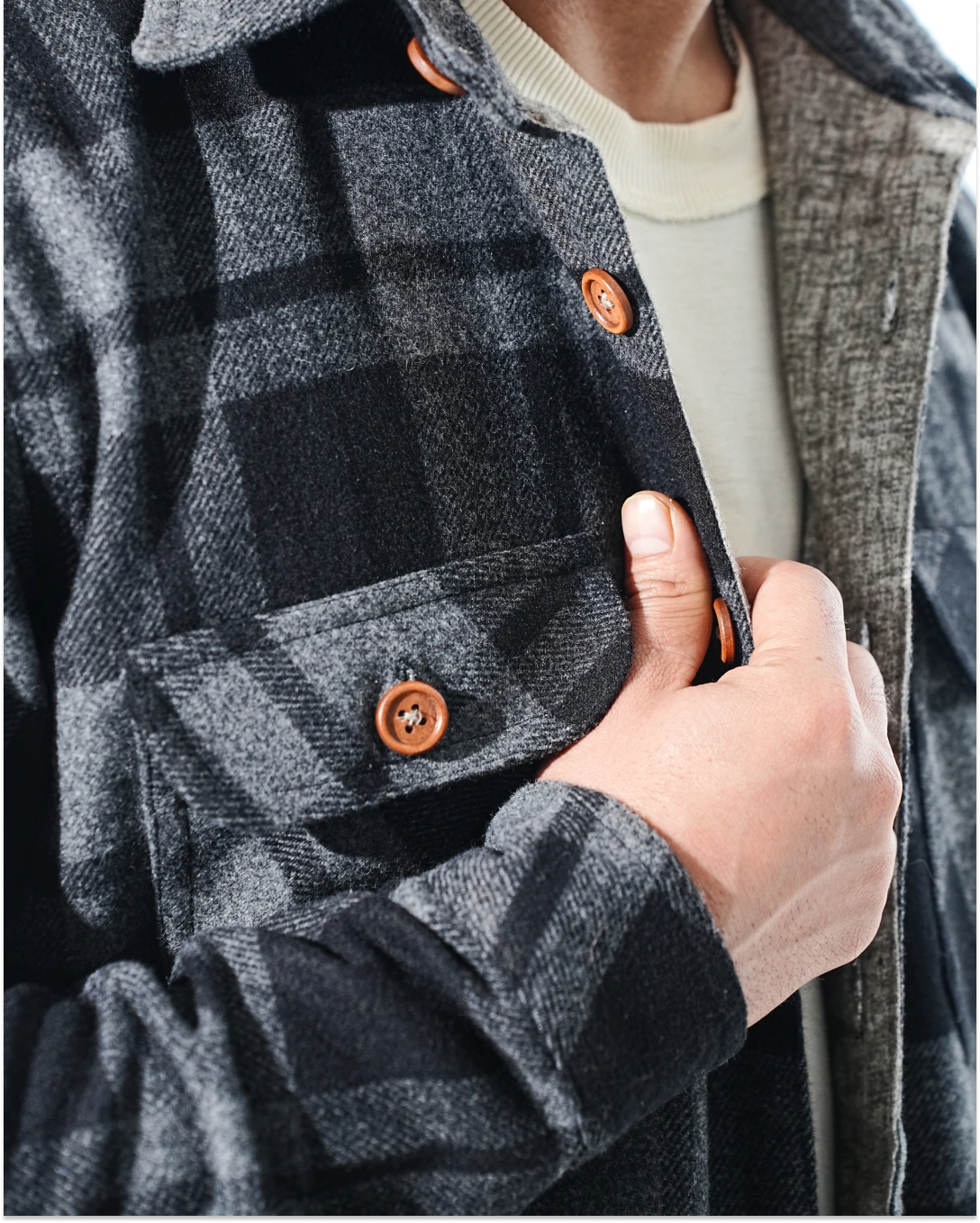 Shirt X Jacket-  Black