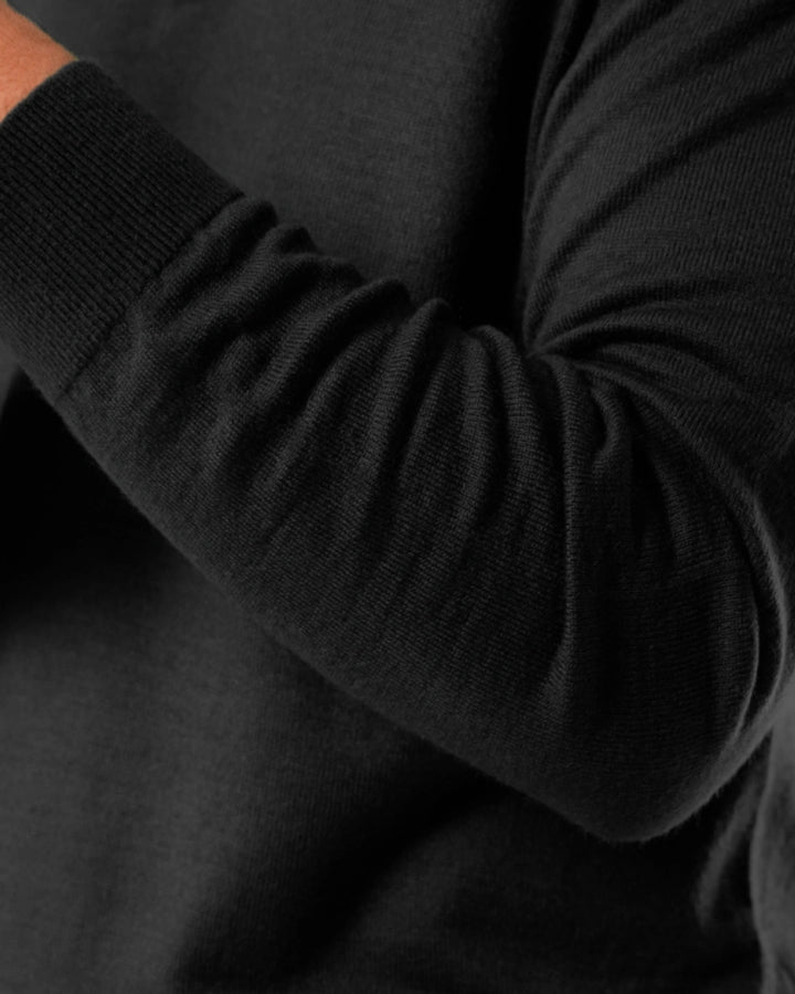 Autumn Pullover Shirt - Full Sleeves - Black