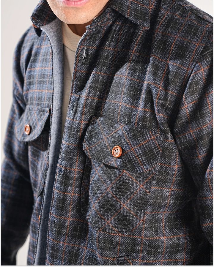 Shirt X Jacket-  Blue Check