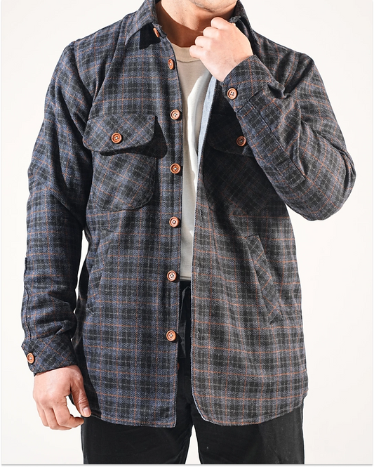 Shirt X Jacket-  Blue Check