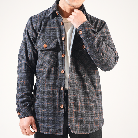 Shirt X Jacket-  Blue Check