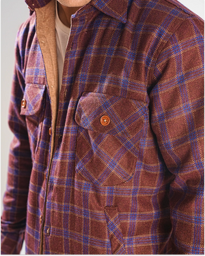  Brown Check - Shirt X Jacket-  Brown Check
