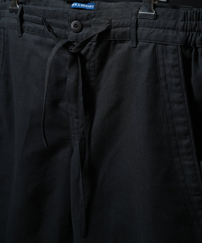 Charcoal Cotton Linen Shorts