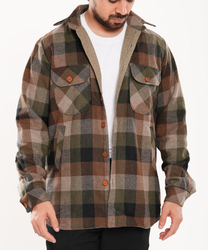 Shirt X Jacket- Khaki Green