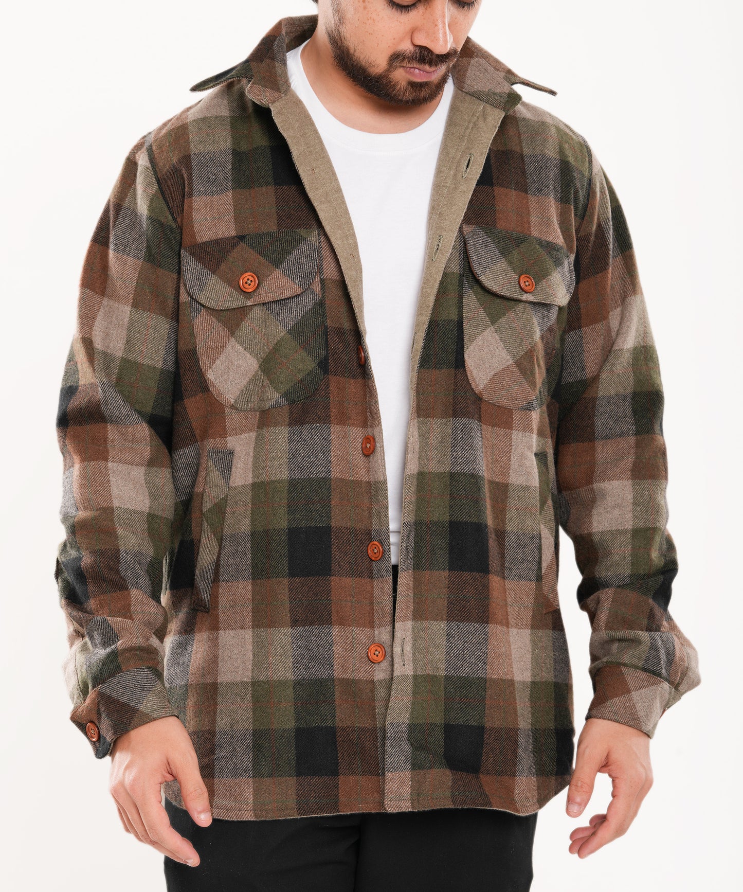 Shirt X Jacket- Khaki Green