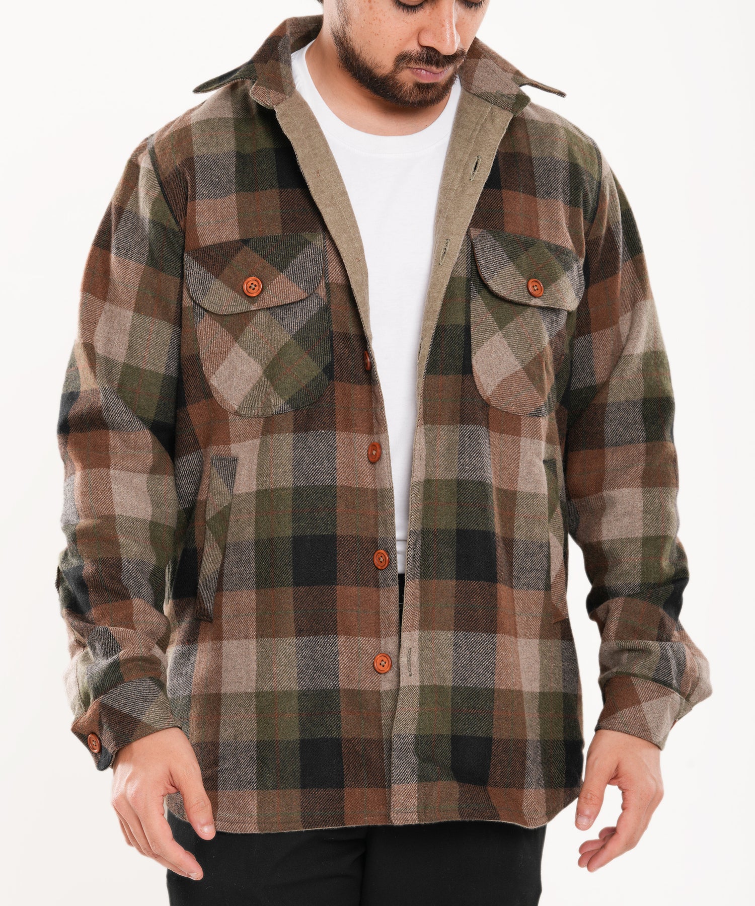 Shirt X Jacket- Khaki Green