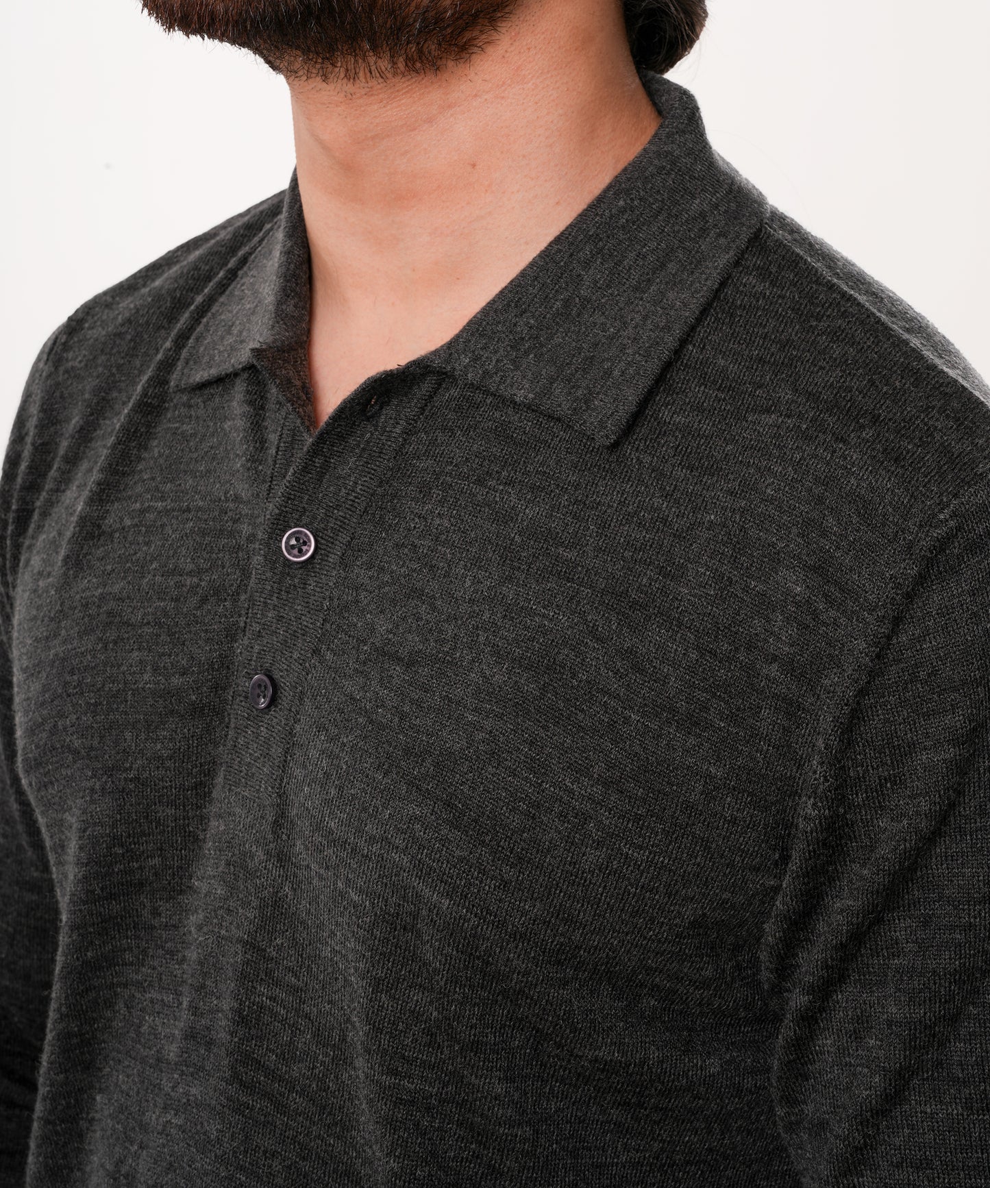 Autumn Pullover Shirt - Full Sleeves - Charcoal Grey