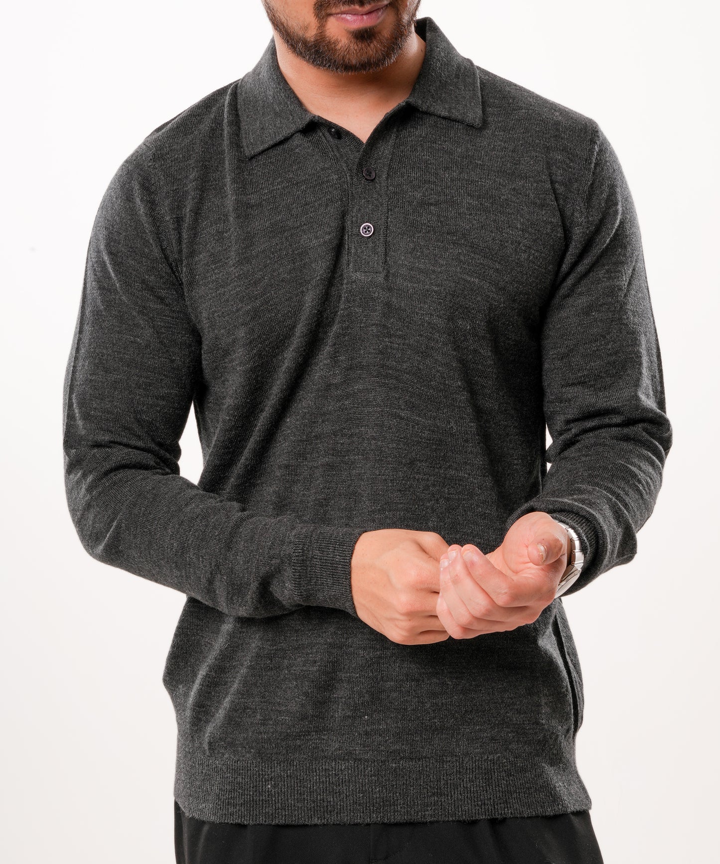 Autumn Pullover Shirt - Full Sleeves - Charcoal Grey