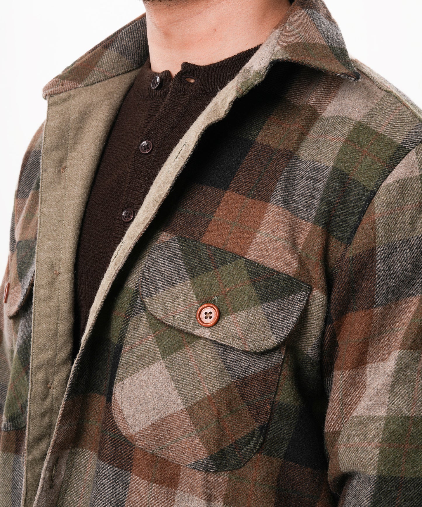 Shirt X Jacket- Khaki Green