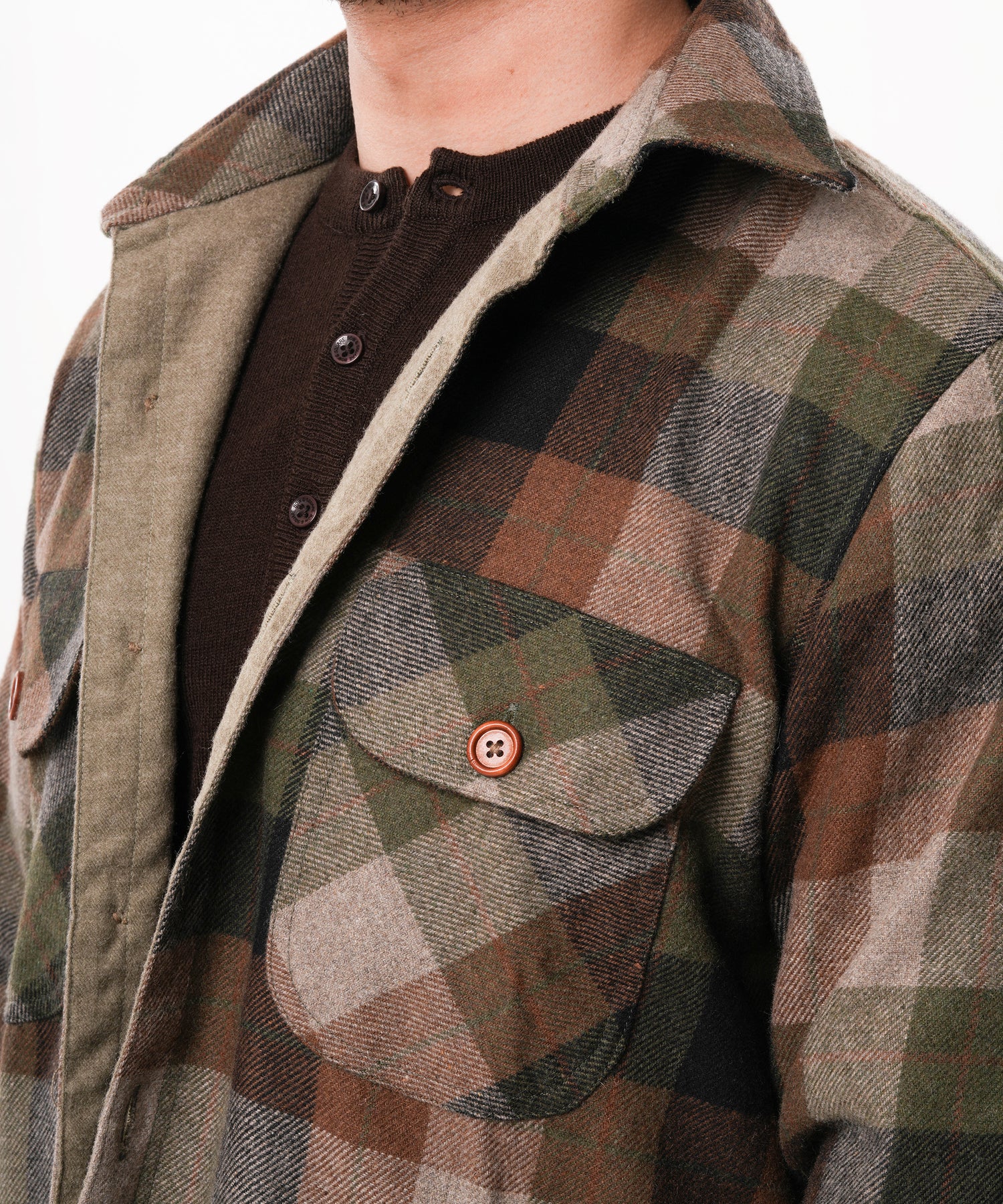 Shirt X Jacket- Khaki Green