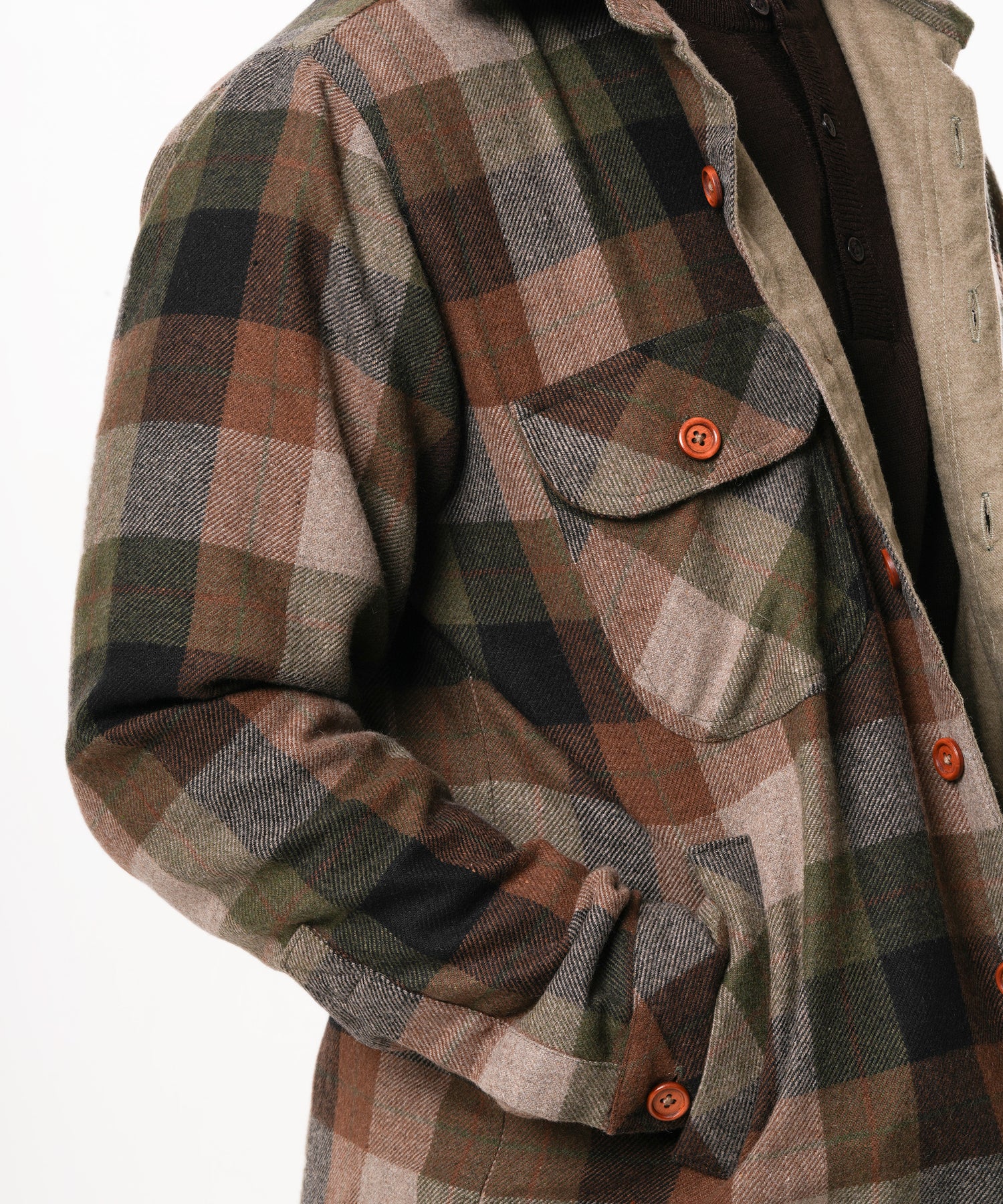 Shirt X Jacket- Khaki Green