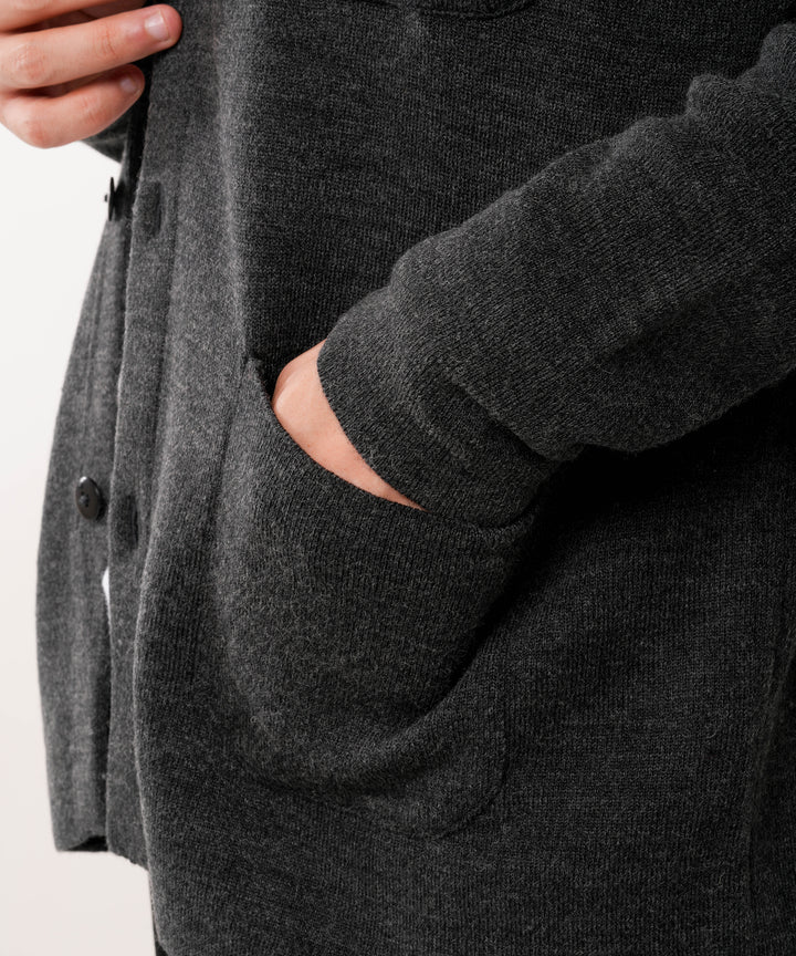 Knitted Jacket - Charcoal Grey