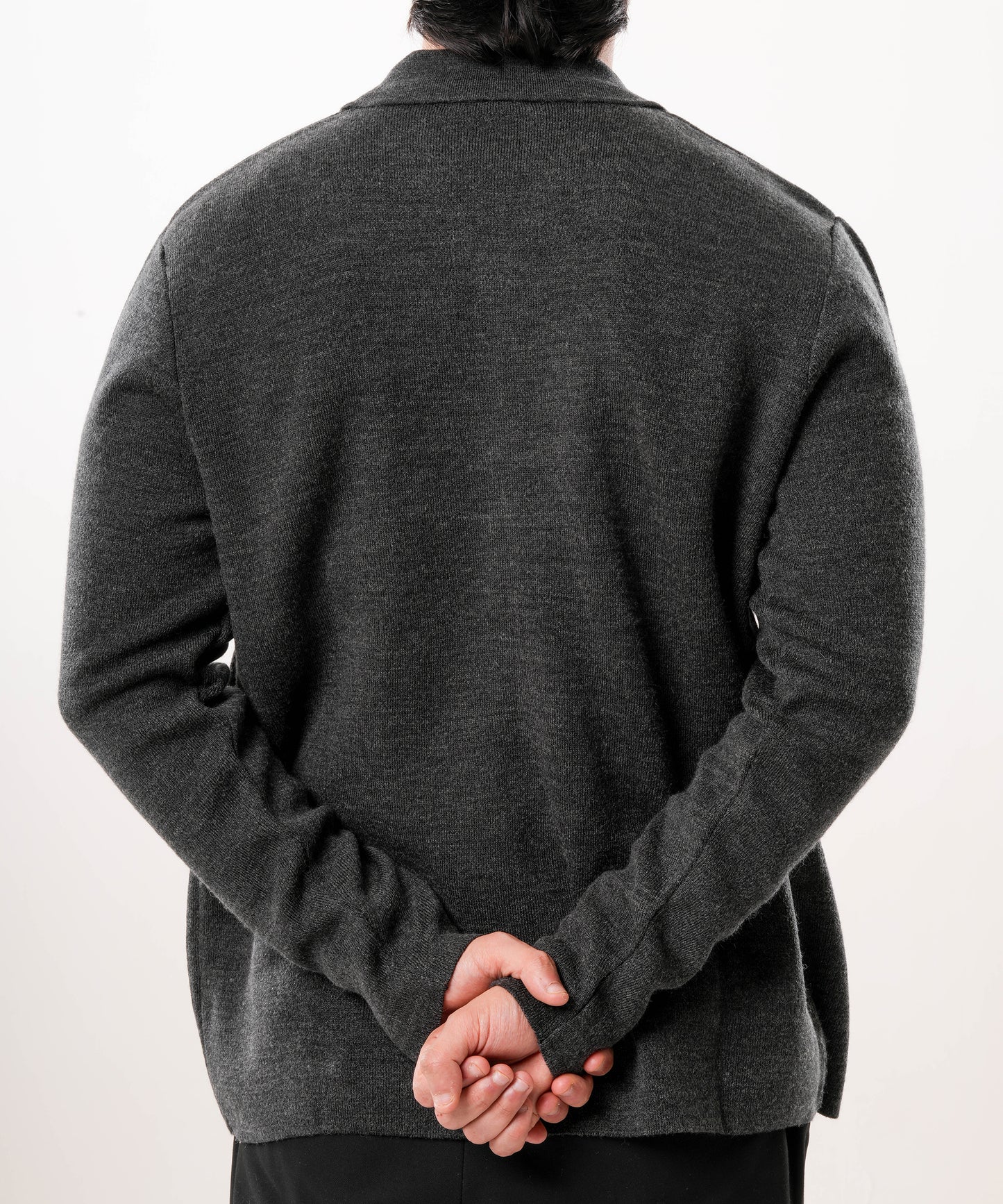Knitted Jacket - Charcoal Grey