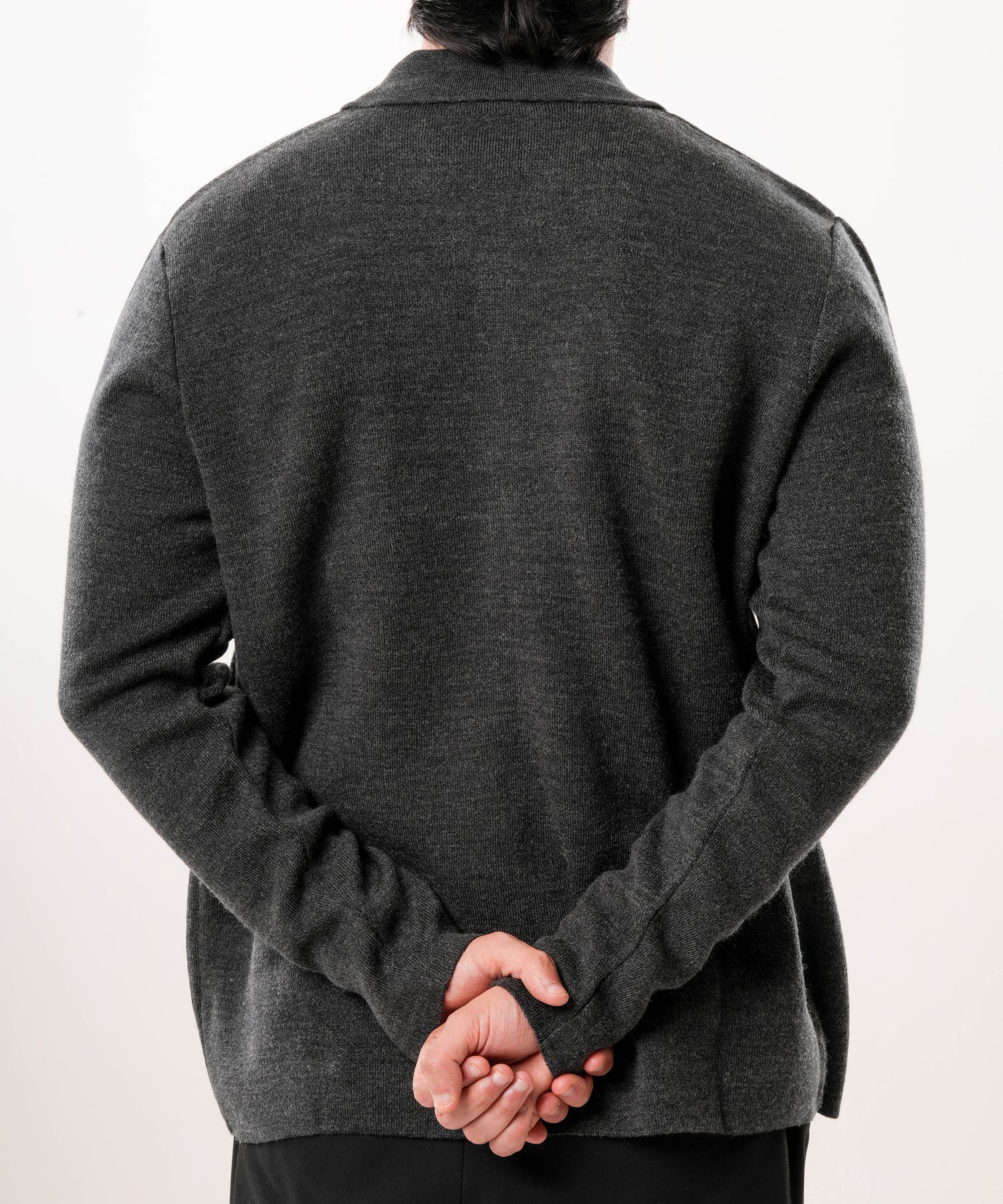 Knitted Jacket - Charcoal Grey