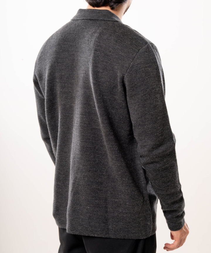 Knitted Jacket - Charcoal Grey