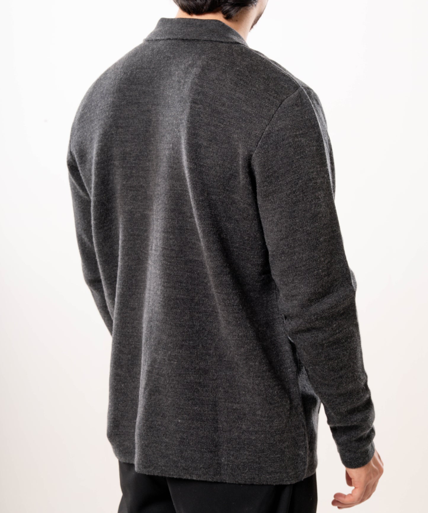 Knitted Jacket - Charcoal Grey
