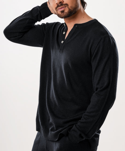 Woollen Coord Set - Black